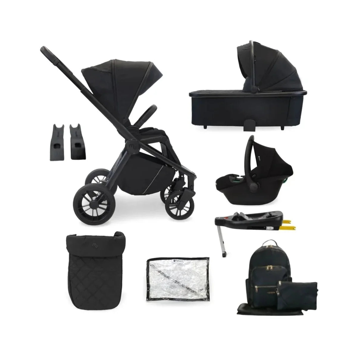 My Babiie MB450i 3-in-1 Travel System - Black