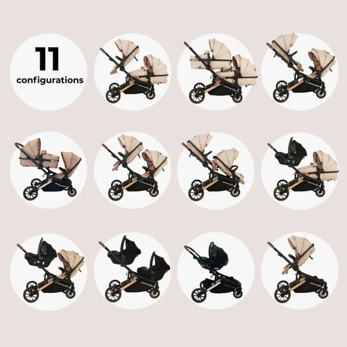 My Babiie MB33 Twin Travel System - Giraffe