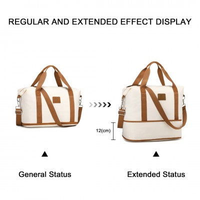 Mama & Baby Expandable Water-Resistant Polyester Travel/Hospital Bag Set 36L (Available in Beige/Navy) - Little Lug