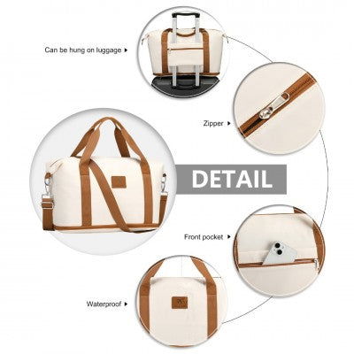 Mama & Baby Expandable Water-Resistant Polyester Travel/Hospital Bag Set 36L (Available in Beige/Navy) - Little Lug
