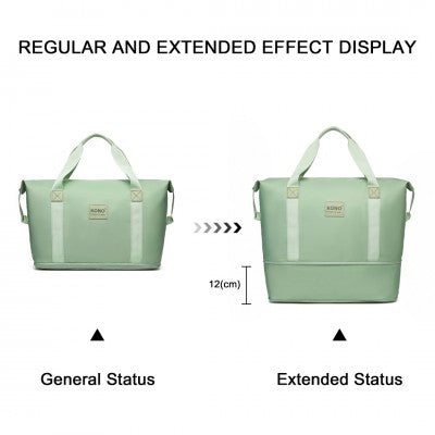 Mama & Baby Two Piece Expandable Waterproof Travel/Hospital Duffel Bag Set (Available in Apple Green/Beige/Pink/Navy/Blue/Purple) - Little Lug