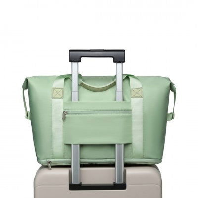 Mama & Baby Two Piece Expandable Waterproof Travel/Hospital Duffel Bag Set (Available in Apple Green/Beige/Pink/Navy/Blue/Purple) - Little Lug