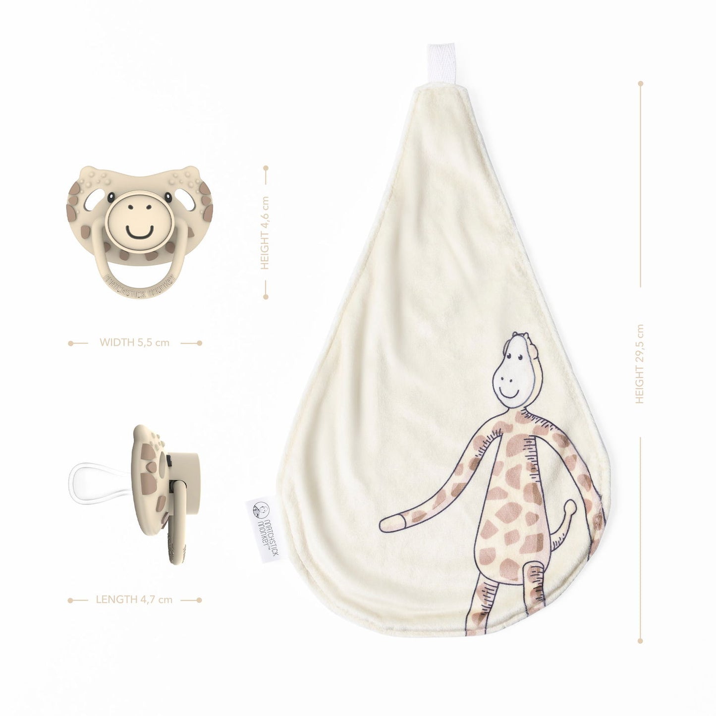 Matchstick Monkey All-In-1 Soother & Comforter (Giraffe) - Little Lug