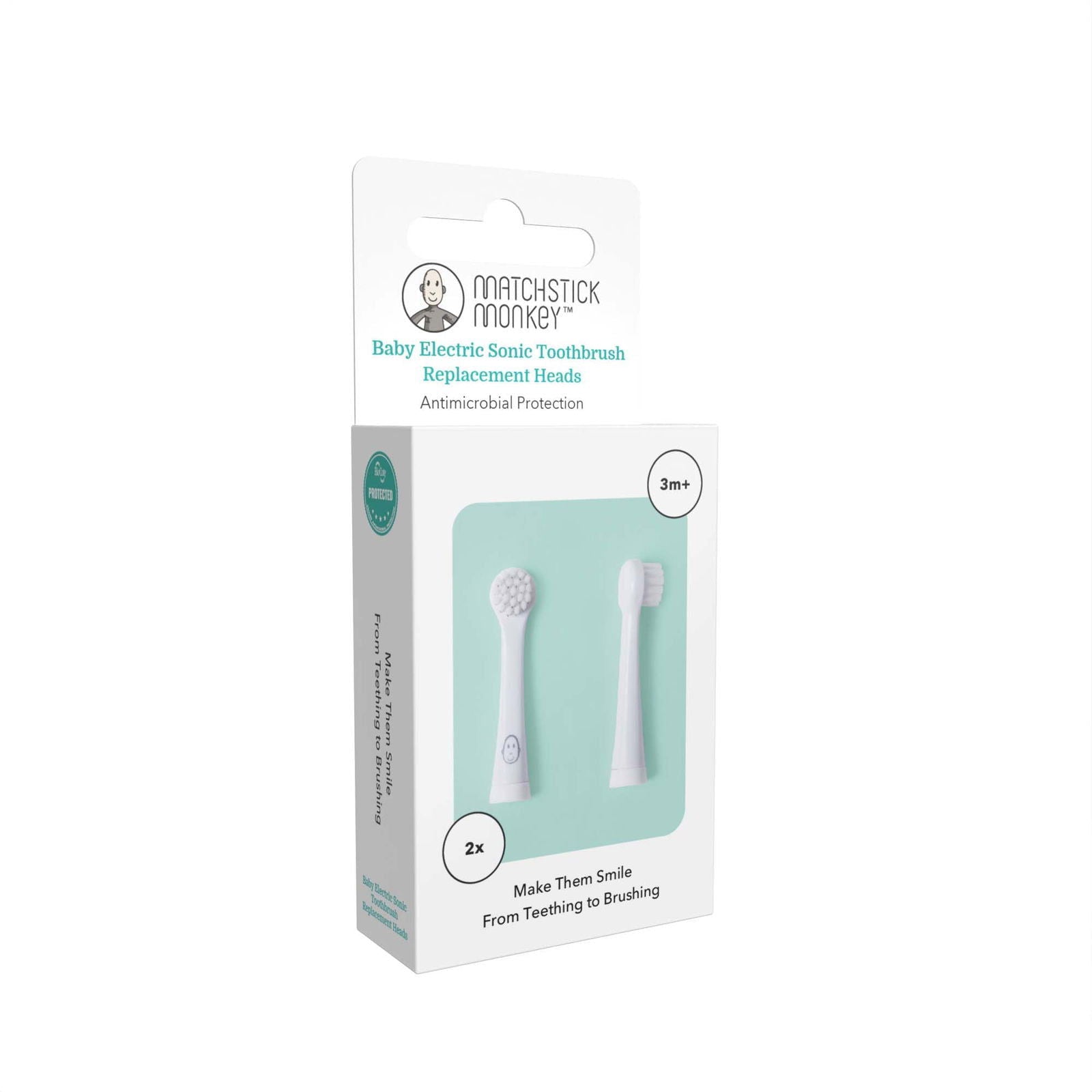Matchstick Monkey Baby Electric Sonic Brush Heads - Little Lug