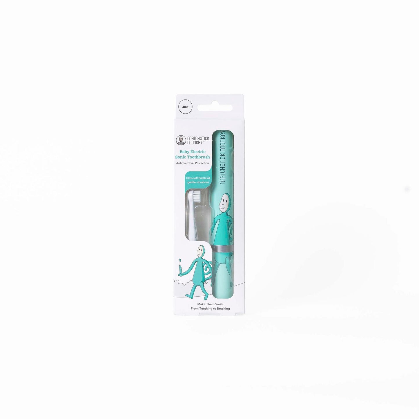 Matchstick Monkey Baby Electric Sonic Toothbrush (Available in Lion/Monkey/Giraffe Characters) - Little Lug