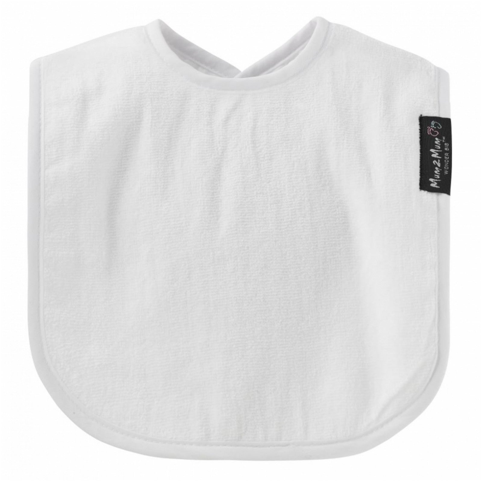 Mum 2 Mum Standard Wonder Bib - White