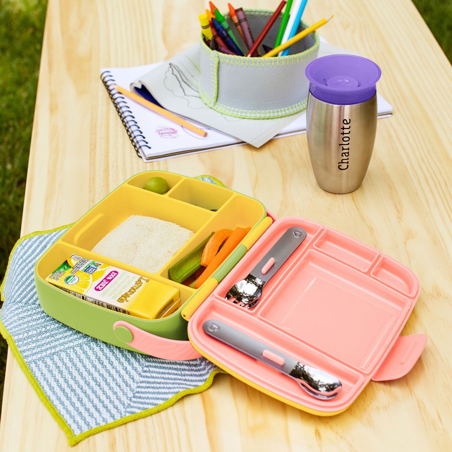 Munchkin Lunch Bento Box (Available in Yellow/Green) - Little Lug
