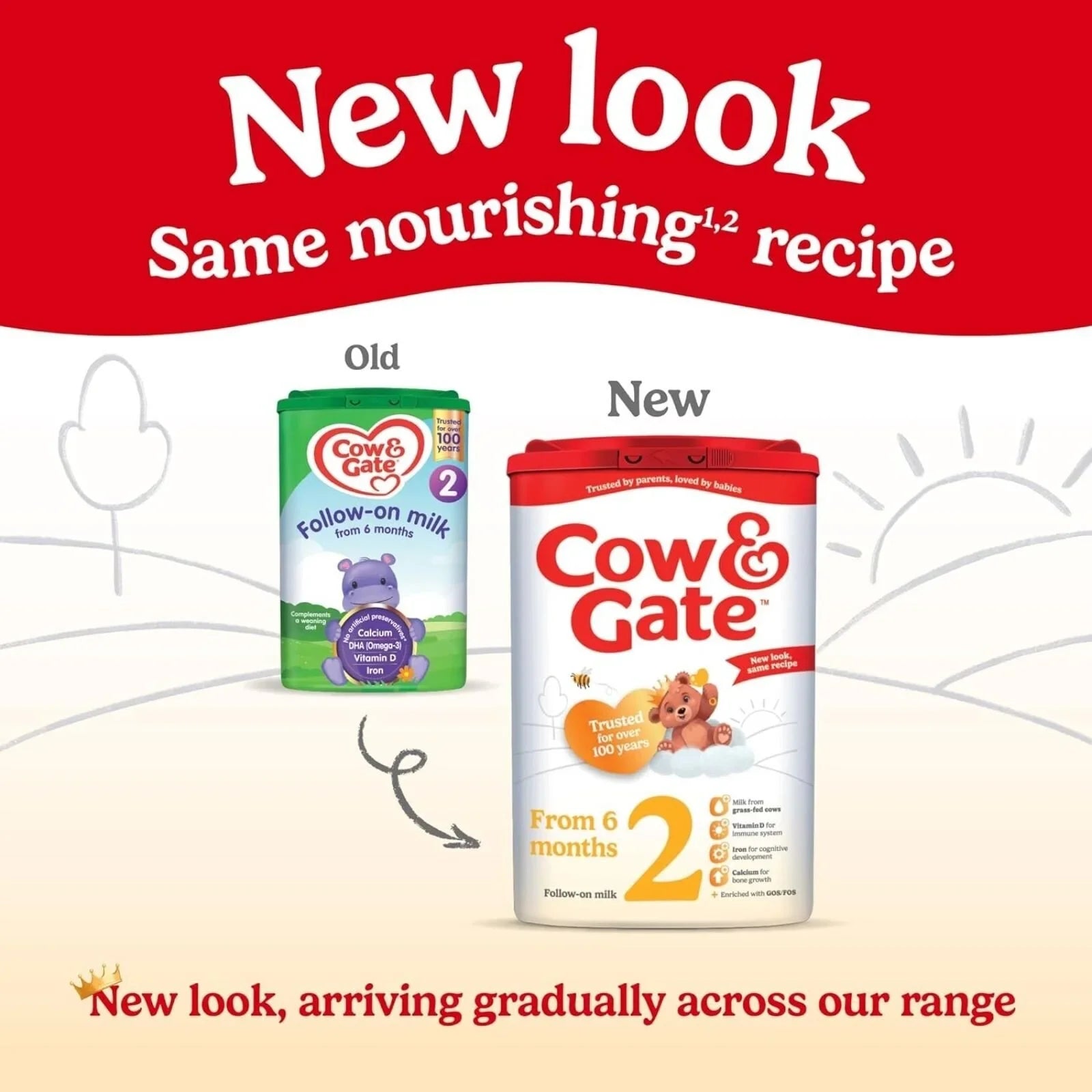 Cow & Gate 2 Follow On Milk Formula 6-12 months 800g