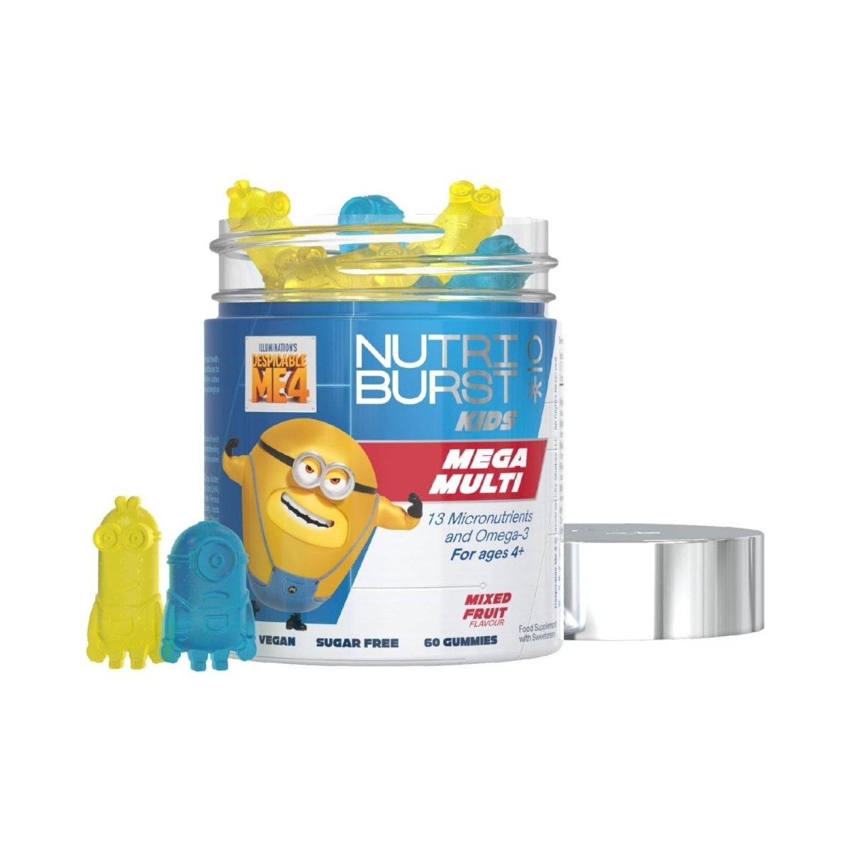 Nutriburst Minions Mega Multi Vitamins 4+ years 60 pcs