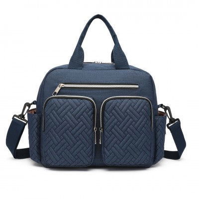 Navy Functional Baby Changing Shoulder Bag - Little Lug