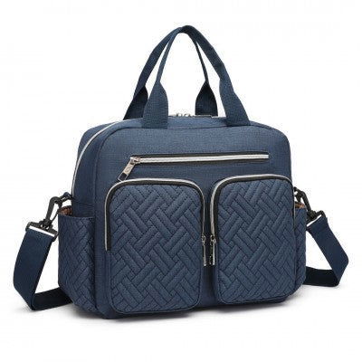 Navy Functional Baby Changing Shoulder Bag - Little Lug