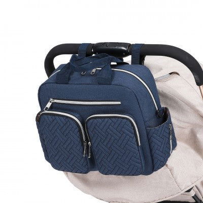 Navy Functional Baby Changing Shoulder Bag - Little Lug