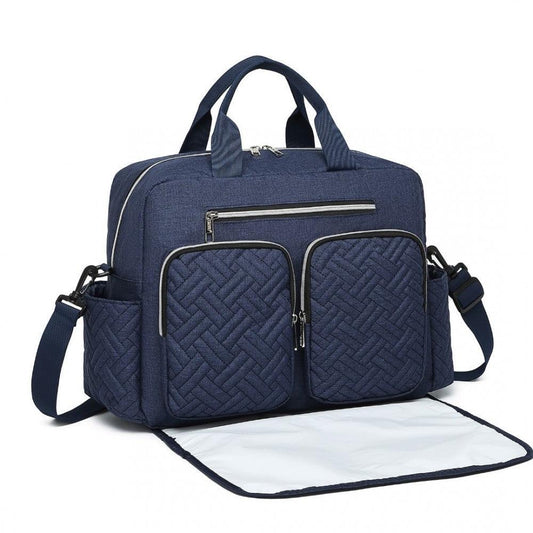 Navy Versatile Baby Changing Bag - Little Lug