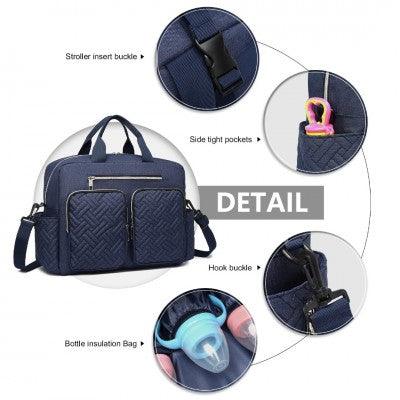 Navy Versatile Baby Changing Bag - Little Lug