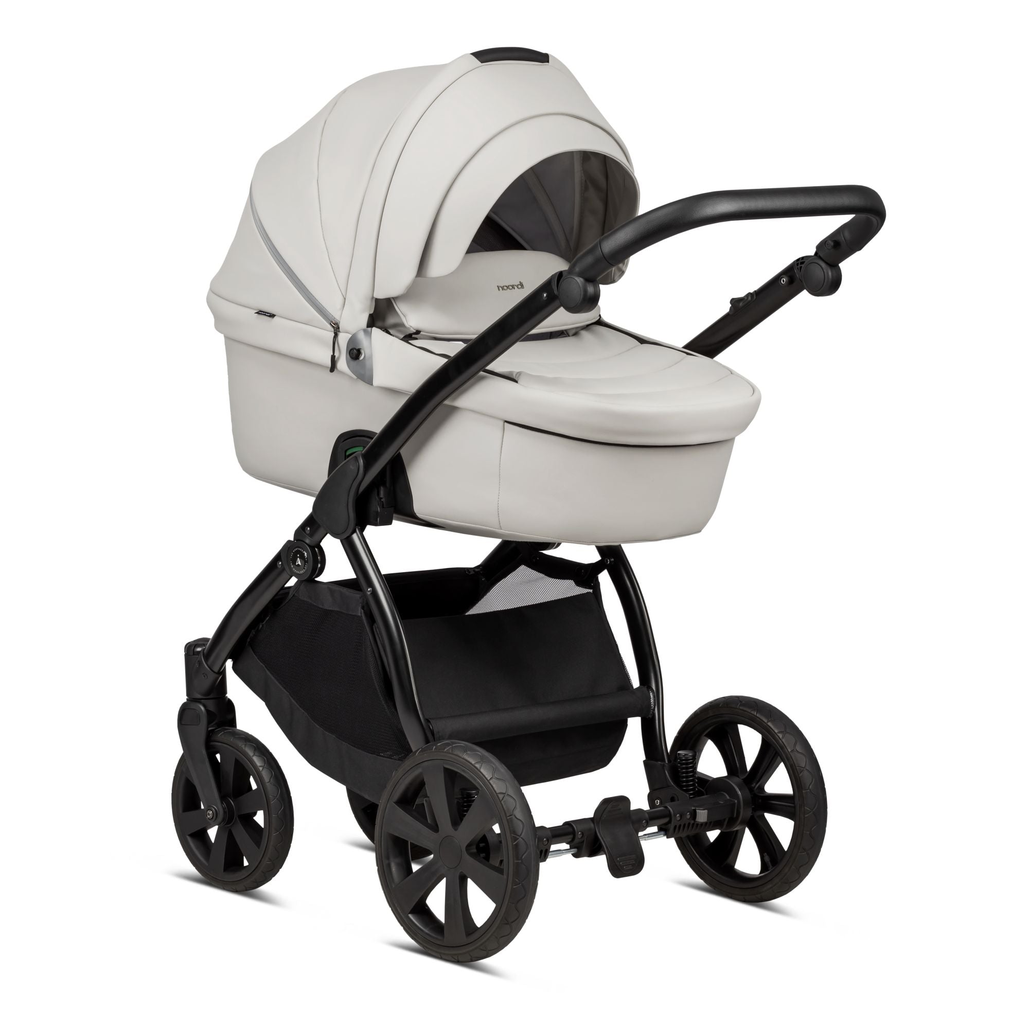 Noordi Fjordi V1 Leather 3in1 with Joie i-Snug 2 Car Seat, Cloud
