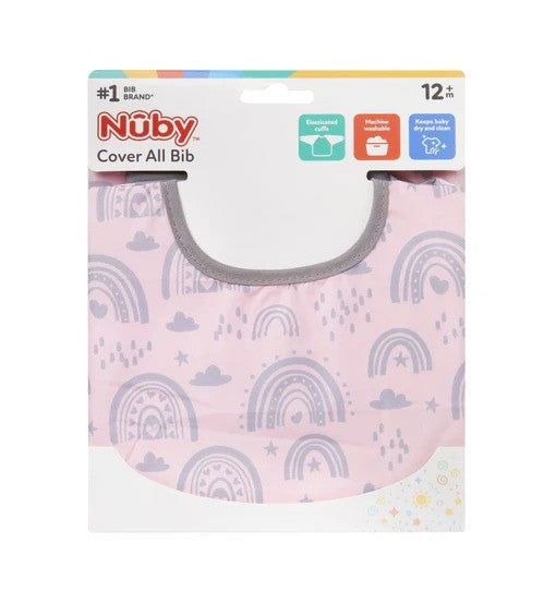 Nuby Cover All Bib - Pink - Little Lug