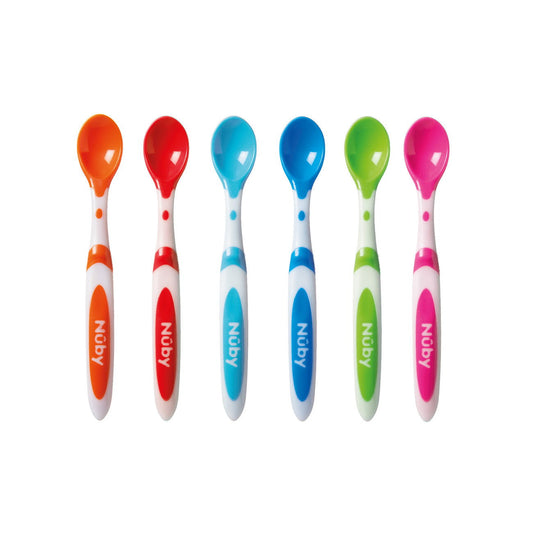Nuby Muncheez Weaning Spoons - Pack of 6 - Little Lug