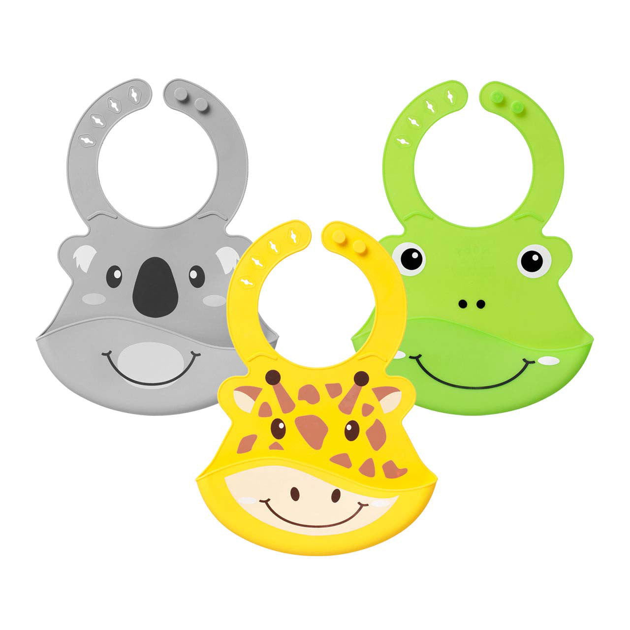 Nuby Roly Poly Bib - Assorted Designs (Pack of 1) - Little Lug