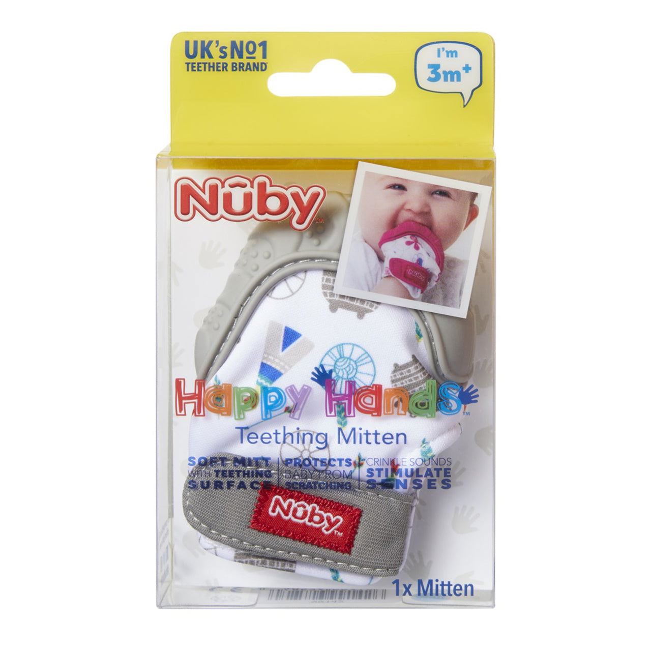 Nuby Teething Mitt - Assorted - Little Lug