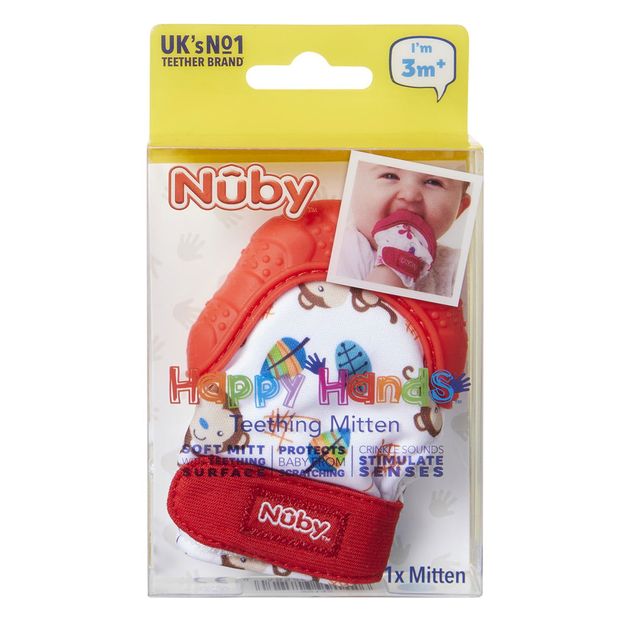 Nuby Teething Mitt - Assorted - Little Lug