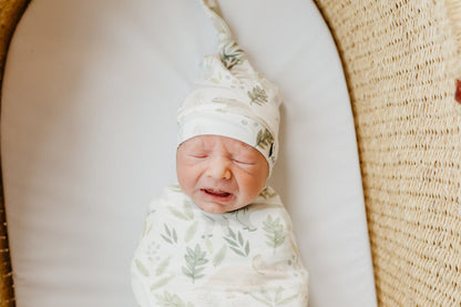 Copper Pearl Top Knot Hat Rex 0-4m