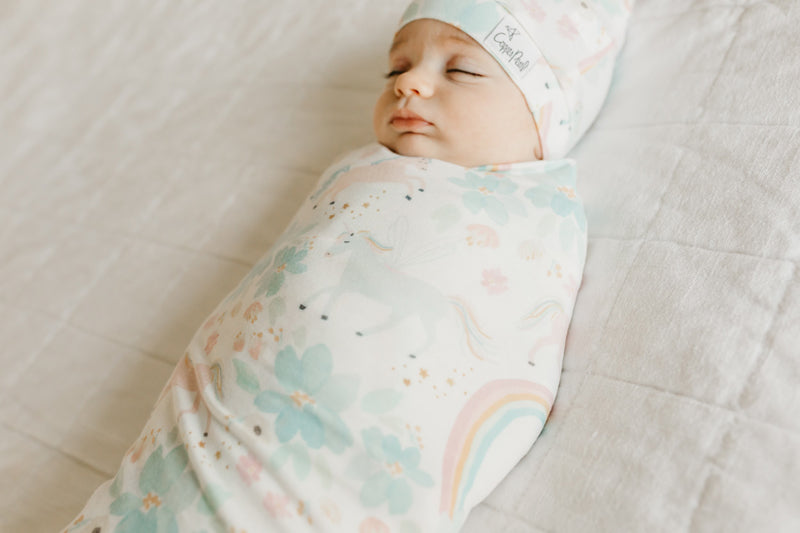 Copper Pearl Top Knot Hat Whimsy 0-4m