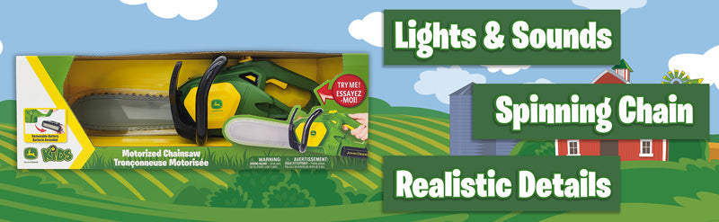 Tomy John Deere Motorised Chainsaw