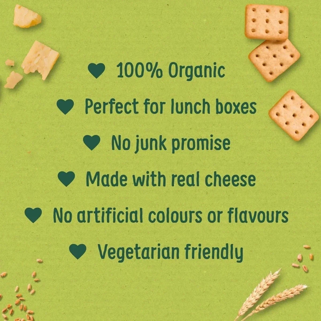 Organix Mini Cheese Crackers 12+ months 80g (4x20g)