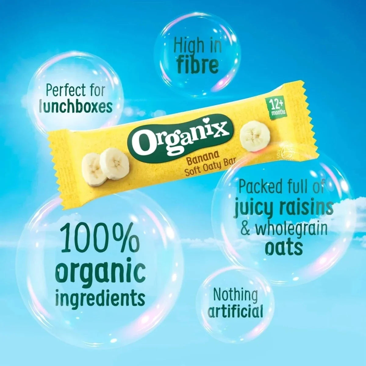 Organix Banana Soft Oaty Bar 12+ months 138g (6x23g)