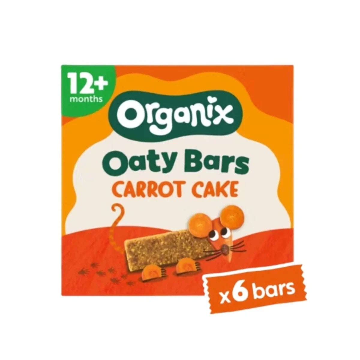 Organix Carrot Cake Organic Soft Oaty Bars 12+ months 138g (6x23g)