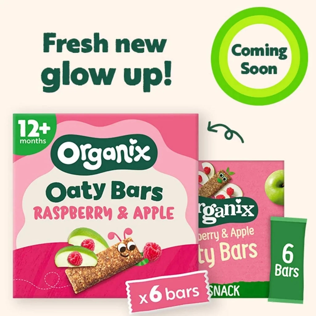 Organix Raspberry & Apple Soft Oaty Bars 12+ months 138g (6x23g)