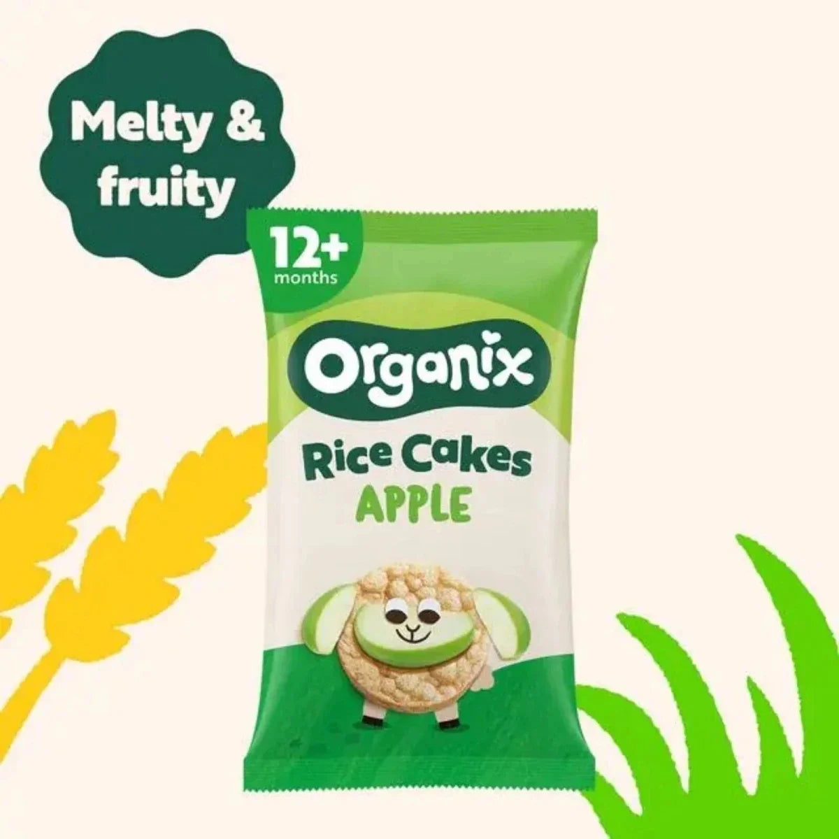 Organix Apple Rice Cakes 12+ months 40g