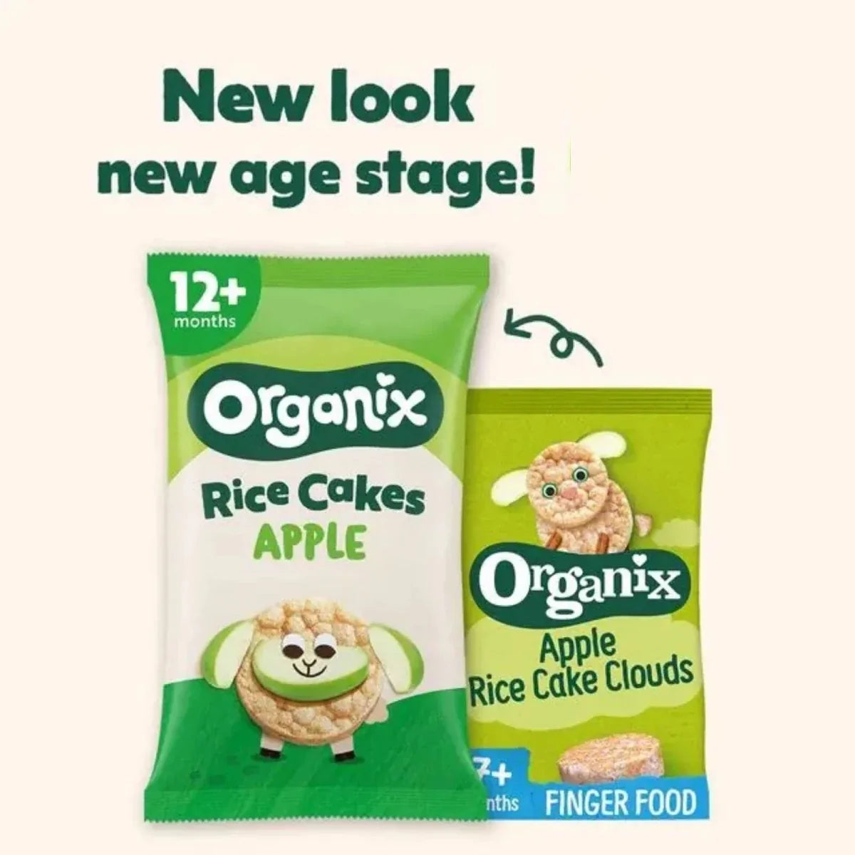 Organix Apple Rice Cakes 12+ months 72g (4x18g)