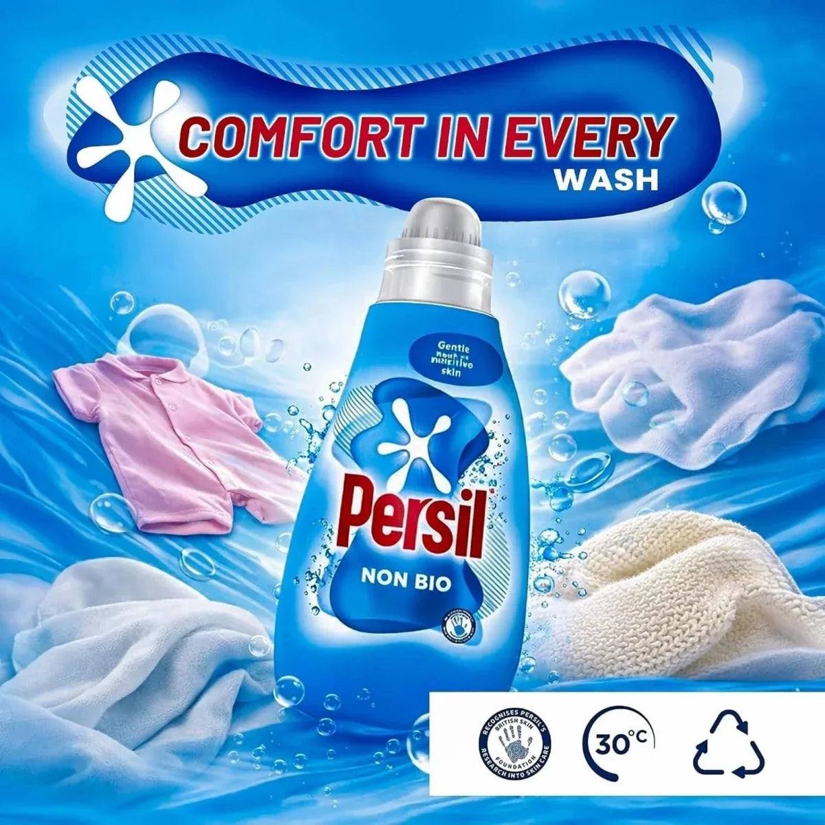 Persil Non Bio Liquid Laundry Detergent 24 Washes 648 ml