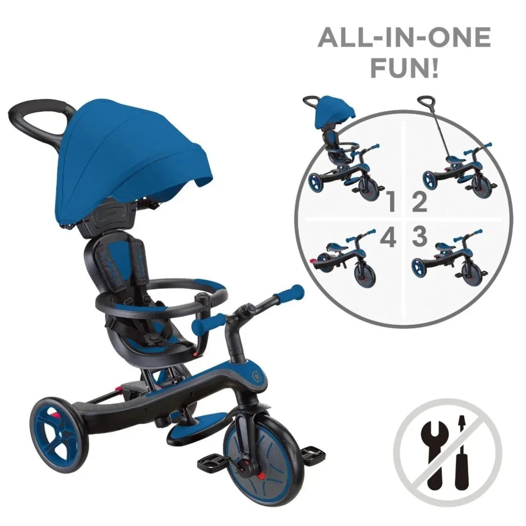 Globber 4-in-1 Explorer Trike - Royal Blue