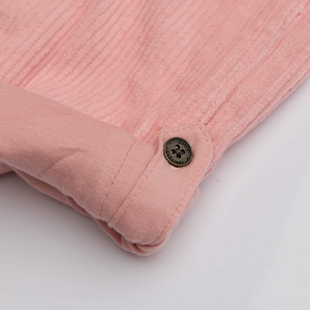Pink Chunky Cord Dungarees