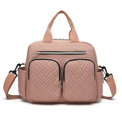 Pink Functional Baby Changing Shoulder Bag - Little Lug
