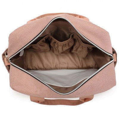 Pink Functional Baby Changing Shoulder Bag - Little Lug