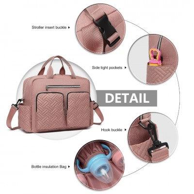 Pink Versatile Baby Changing Bag - Little Lug