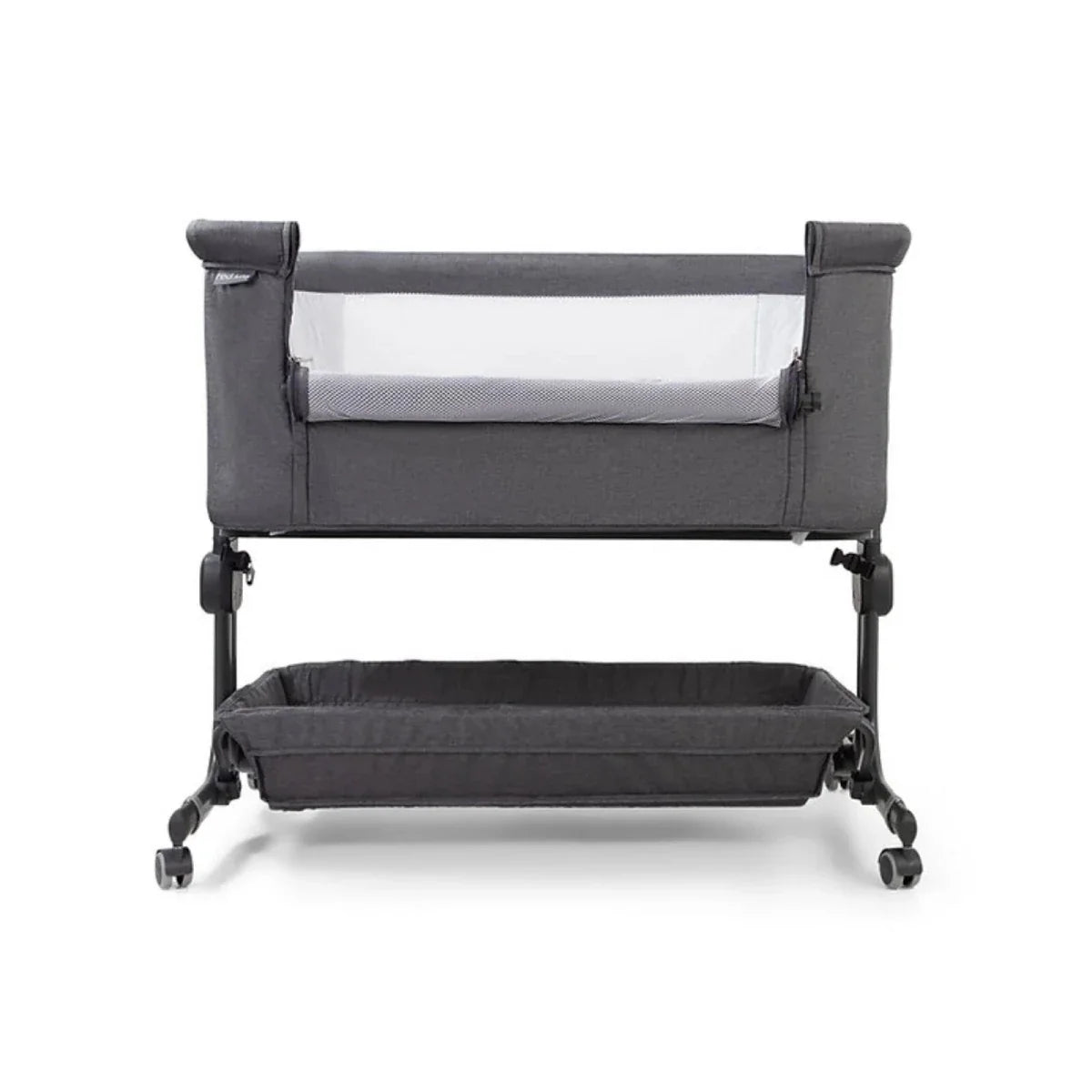 Red Kite Quiet Time Cozysleep Bedside Crib - Grey