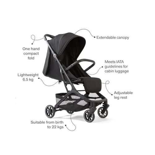 Red Kite Push Me Explor Stroller - Black