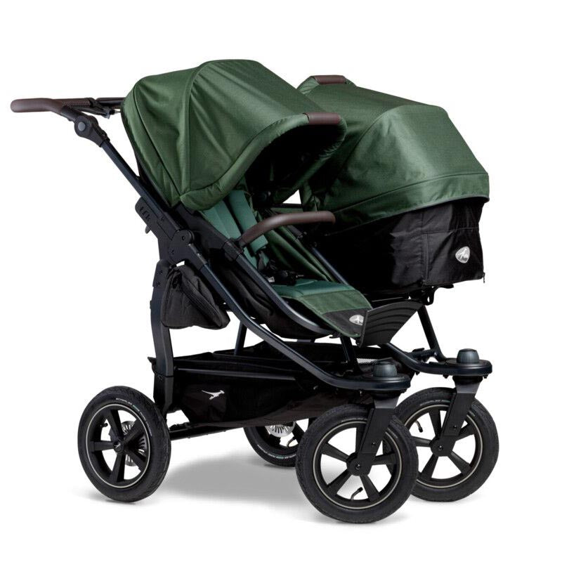 TFK Duo 2 Double Pushchair with 2 Combi Units – All-Terrain Twin from Birth to 3 Years