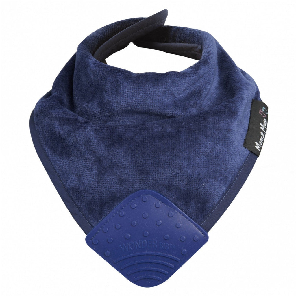 Mum 2 Mum Teething Bandana Wonder Bib - Navy Blue