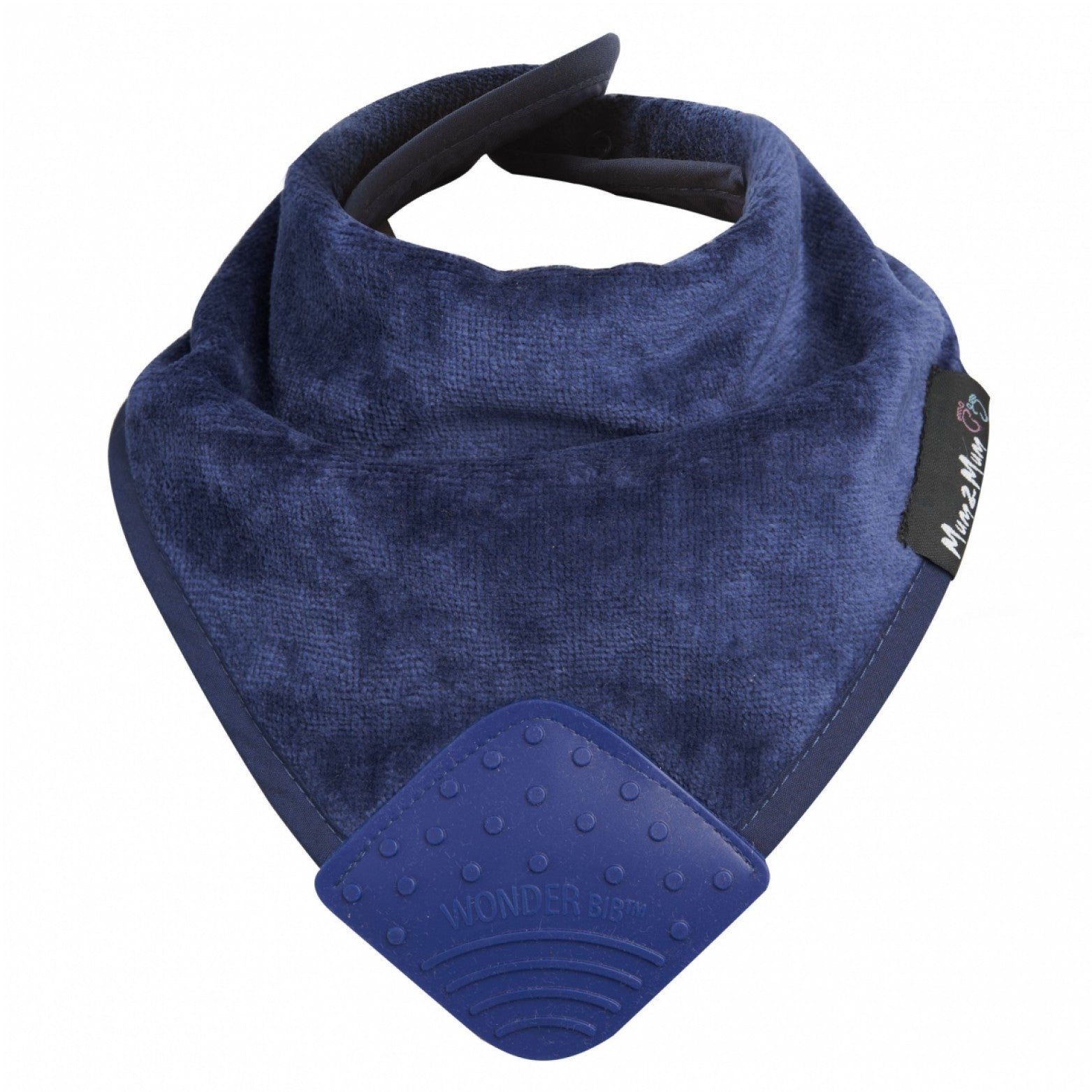 Mum 2 Mum Teething Bandana Wonder Bib - Navy Blue