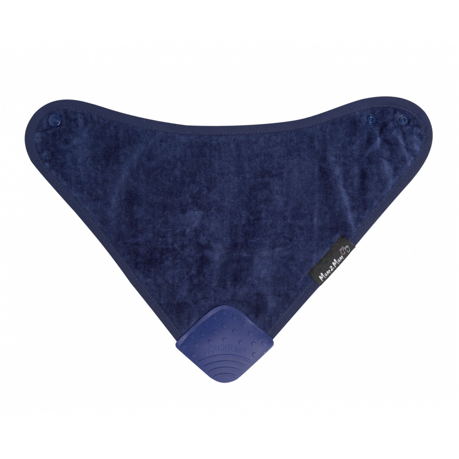 Mum 2 Mum Teething Bandana Wonder Bib - Navy Blue