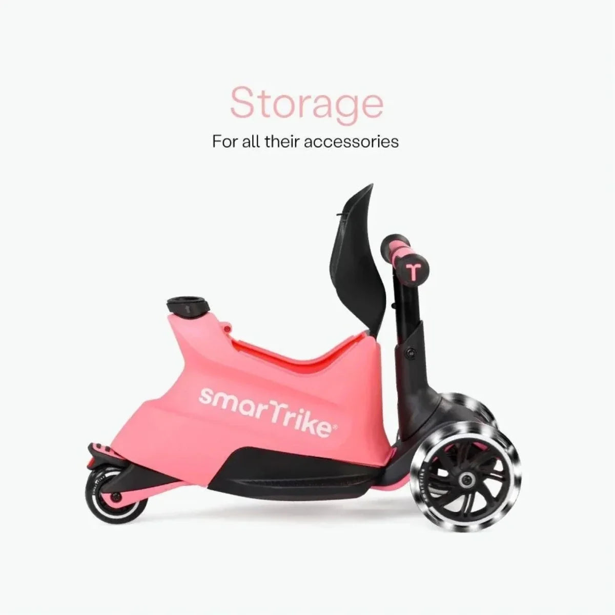 smarTrike Xtend Ride On Scooter Plus - Salmon