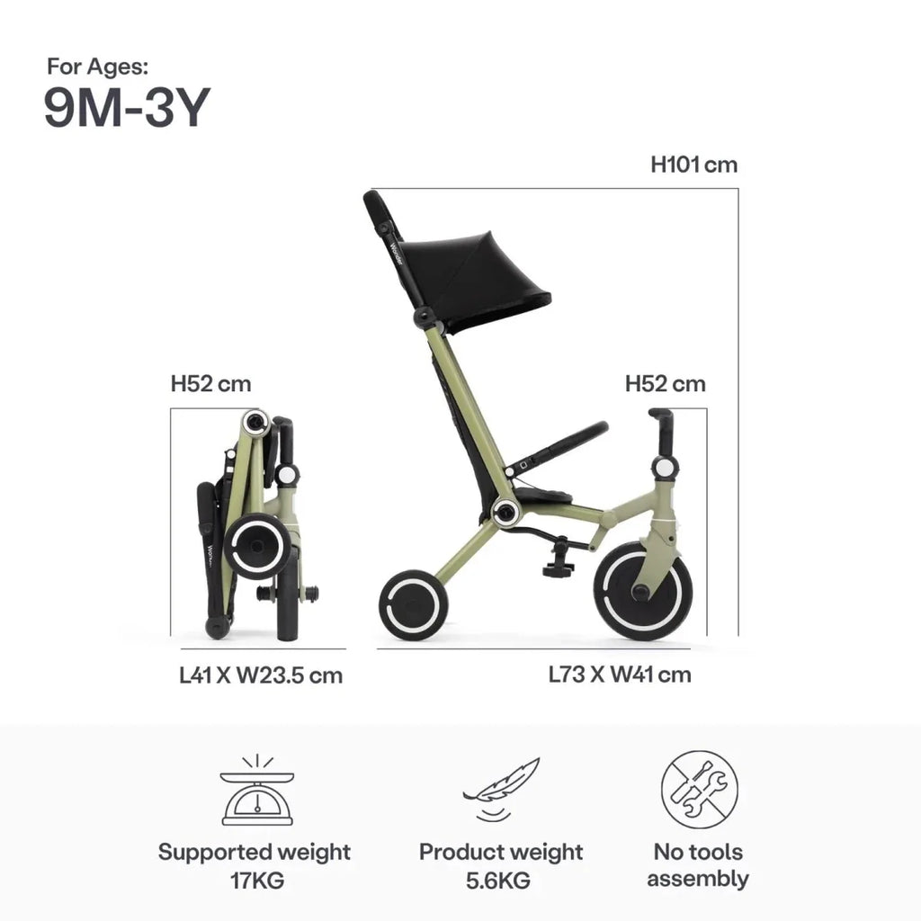 smarTrike Wonder Trike - Olive