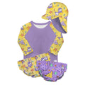 Reusable Swim Complete 4 Piece Set in Purple Stingray