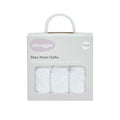 Shnuggle White Baby Wash Cloths - Pack of 3 - Little Lug