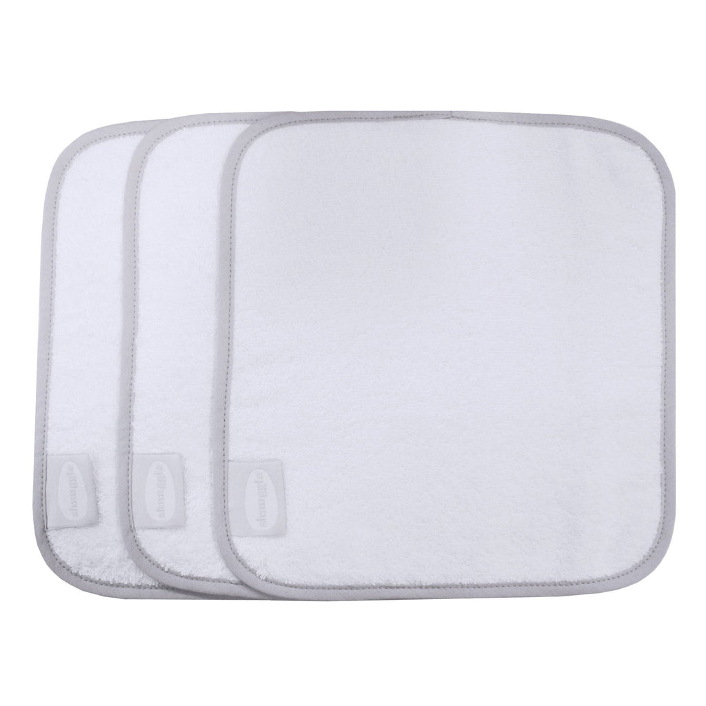 Shnuggle White Baby Wash Cloths - Pack of 3 - Little Lug